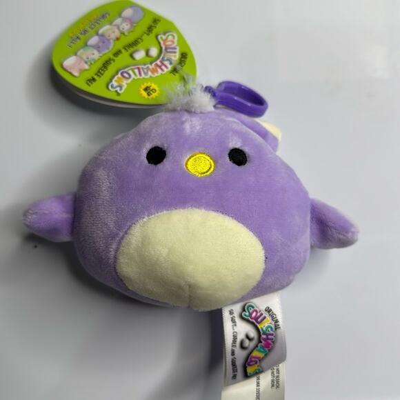 NWT 3.5” Elina the Peacock Squishmallow Clip - Picture 1 of 3